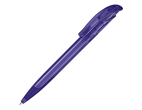 Senator Challenger Soft Grip Pens Clear - Purple