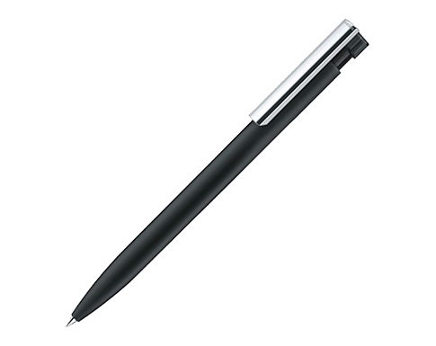 Senator Liberty Soft Touch Metal Clip Pens - Black