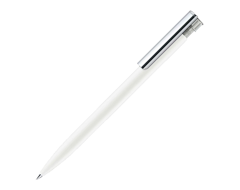 Senator Liberty Soft Touch Metal Clip Pens - White