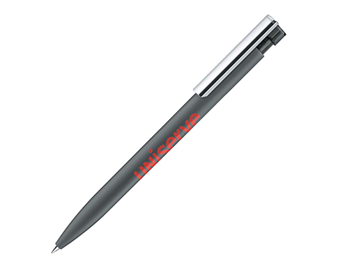 Senator Liberty Soft Touch Metal Clip Pens - Anthracite