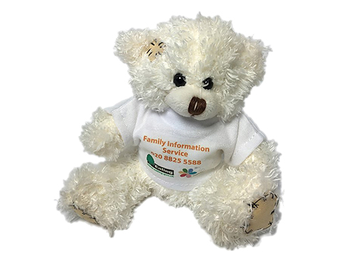 12cm Paw Bear With T-Shirt