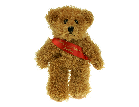 15cm Sparkie Bear With Ribbon Sash