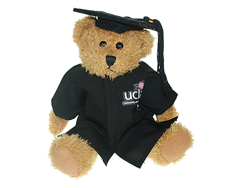 25cm Sparkie Bear With Graduation Cap & Gown