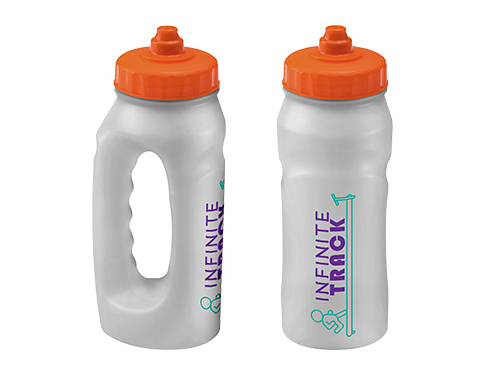 Marathon 500ml Jogger Sports Bottles Clear - Orange