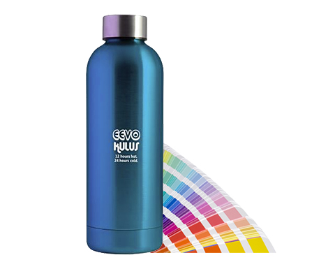 Eevo 500ml Metallic Pantone ColourTint Metal Water Bottle