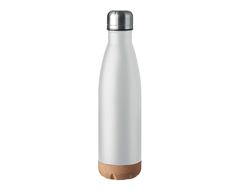 Mentz 500ml Stainless Steel Vacuum Insulated Drinks Bottles - White