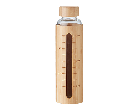 Evergreen Glass Bottle With Bamboo Cover