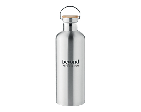 Plymouth 1.5 Litre Stainless Steel Vacuum Insulated Water Bottles - Silver