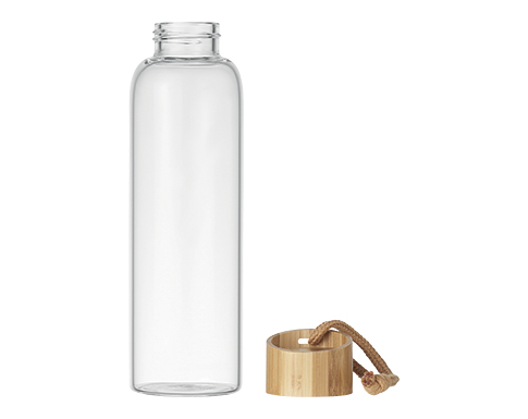 Hamburg Glass Drinking Bottle With Silicone Pouch - White