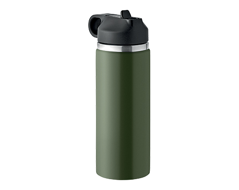 Orleans 500ml Vacuum Insulated Recycled Stainless Steel Water Bottles - Forest Green
