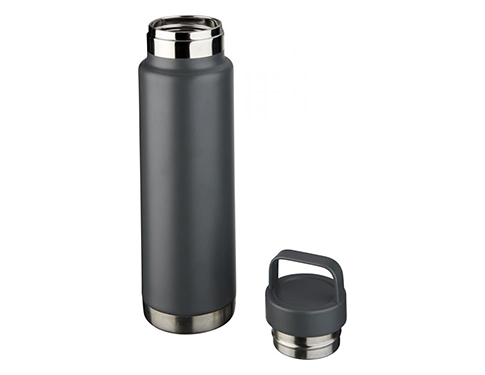 Portmeirion 600ml Copper Vacuum Insulated Sport Bottles - Grey