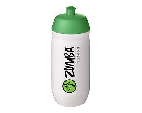 HyrdoFlex 500ml Squeezy Water Bottles - White / Green