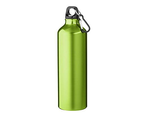 Denver 770ml Carabiner Aluminium Water Bottles - Lime