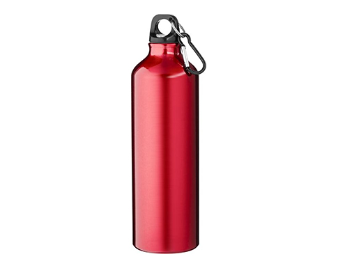 Denver 770ml Carabiner Aluminium Water Bottles - Red