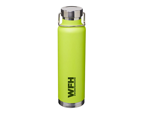 Houston 650ml Copper Vacuum Insulated Sports Bottles - Lime