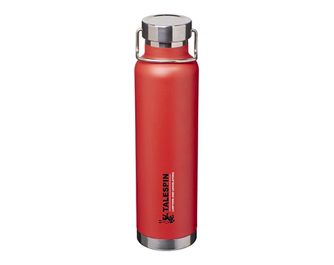 Houston 650ml Copper Vacuum Insulated Sports Bottles - Red