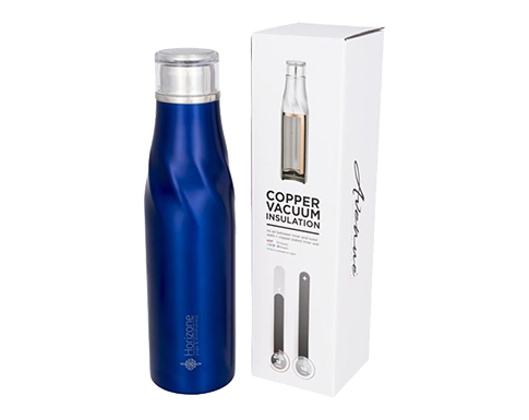 Capri 650ml Corporate Copper Vacuum Insulated Water Bottles - Navy Blue