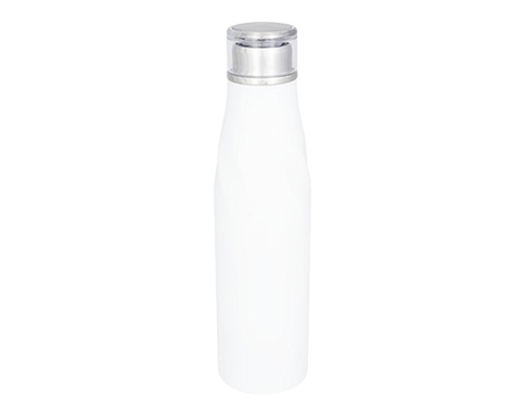 Capri 650ml Corporate Copper Vacuum Insulated Water Bottles - White