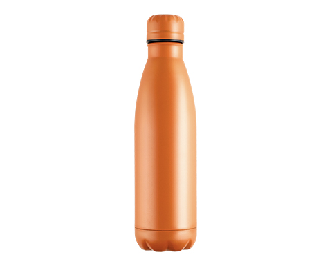 Emotion 500ml Powder Coated Insulated Drinks Bottles - Orange