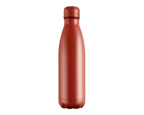 Emotion 500ml Powder Coated Insulated Drinks Bottles - Red