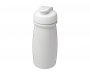 H20 Splash 600ml Flip Top Water Bottles - White / White