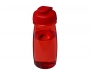 H20 Splash 600ml Flip Top Water Bottles - Trans Red