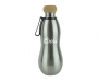 Hourglass 690ml Stainless Steel Water Bottles - Gunmetal