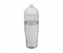 H20 Marathon 700ml Domed Top Sports Bottles - Clear / White