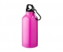 Michigan 400ml Carabiner Aluminium Water Bottles - Neon Pink