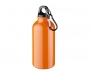 Michigan 400ml Carabiner Aluminium Water Bottles - Orange