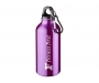 Michigan 400ml Carabiner Aluminium Water Bottles - Purple