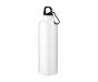 Denver 770ml Carabiner Aluminium Water Bottles - White