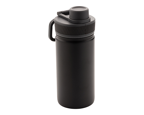 Lomond 550ml Stainless Steel Bottles With Sports Lid - Black