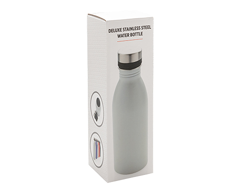 Metro 500ml Stainless Steel Water Bottles - Off-White
