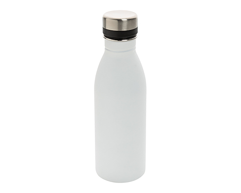 Metro 500ml Stainless Steel Water Bottles - White