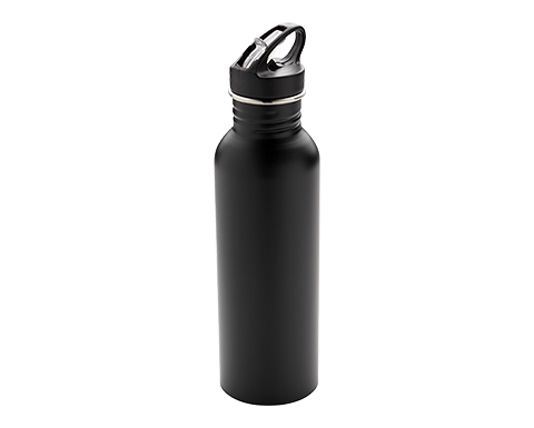 Poseidon 710ml Metal Fitness Bottles - Black