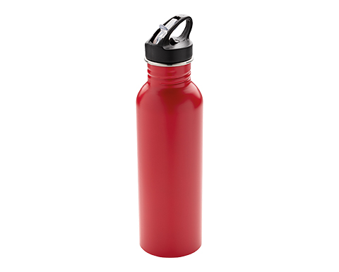 Poseidon 710ml Metal Fitness Bottles - Red