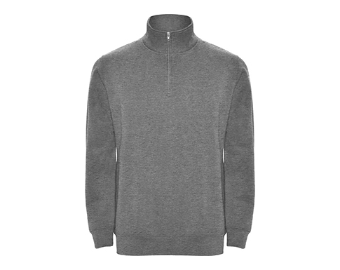 Roly Aneto Quarter Zip Sweatshirts - Grey