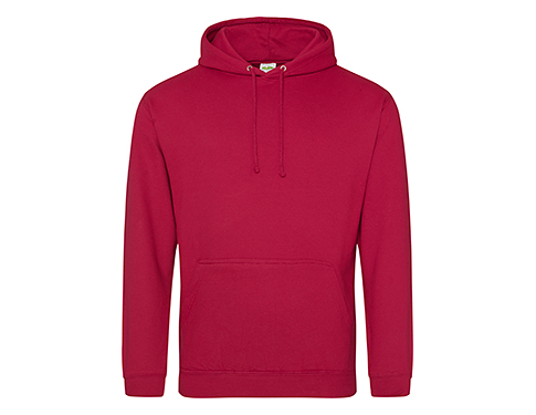 AWDis College Hoodies - Red Hot Chilli