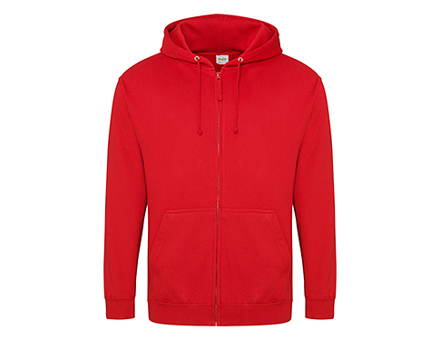 AWDis Fashion Zipped Hoodies - Fire Red