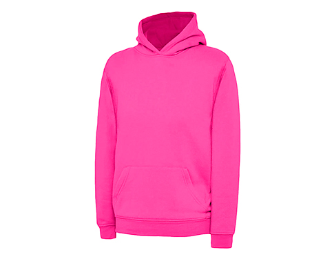 Uneek Primary Children's Hooded Sweatshirts - Hot Pink