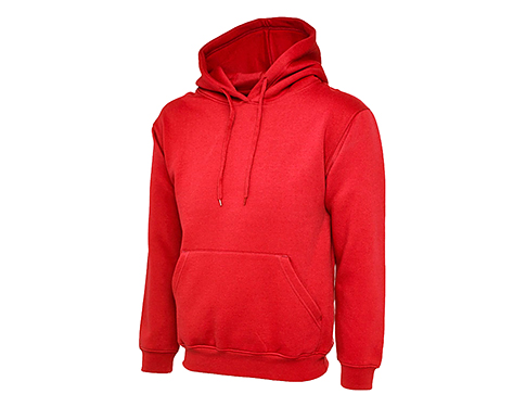 Uneek Ladies Deluxe Hooded Sweatshirts - Red