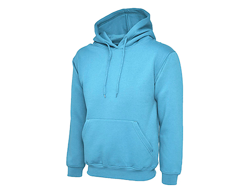 Uneek Ladies Deluxe Hooded Sweatshirts - Sky Blue