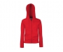 Fruit Of The Loom Premium Lady-Fit Zipped Hoodies - Red