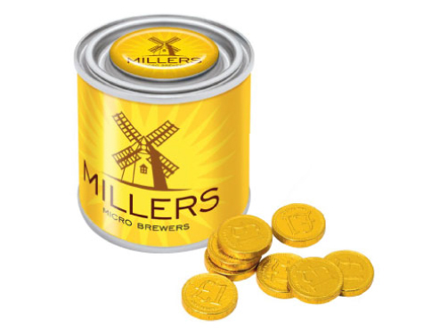Small Sweet Paint Tins - Chocolate Coins