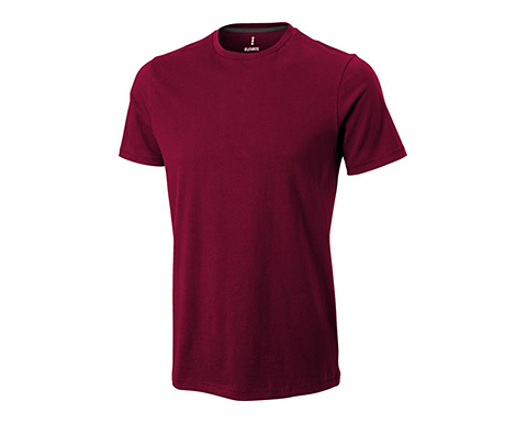 Liberty Short Sleeve Soft Feel T-Shirts - Burgundy