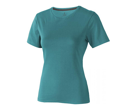 Liberty Short Sleeve Women's Soft Feel T-Shirts - Aqua
