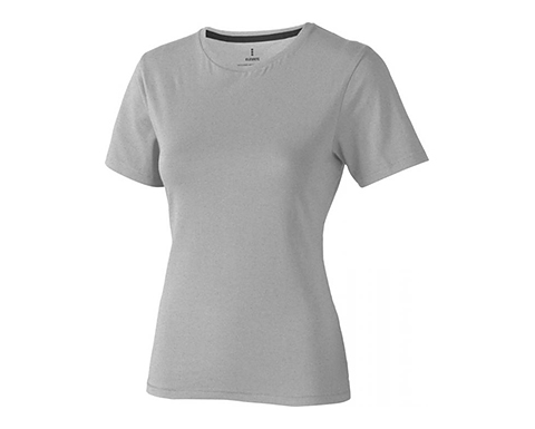 Liberty Short Sleeve Women's Soft Feel T-Shirts - Grey Melange