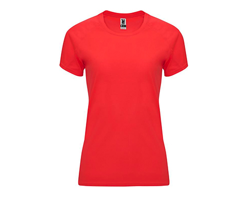 Roly Bahrain Womens Performance T-Shirts - Fluorescent Coral