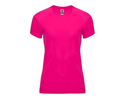 Roly Bahrain Womens Performance T-Shirts - Fluorescent Pink